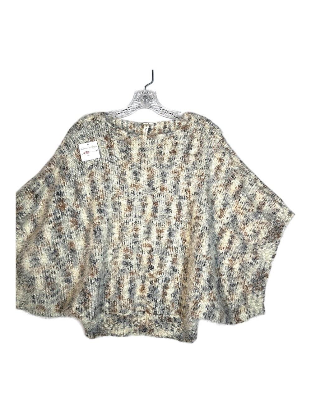 NEW My Beloved Chunky Knit Eyelash Yarn Sweater Dolman Sleeve One Size Soft